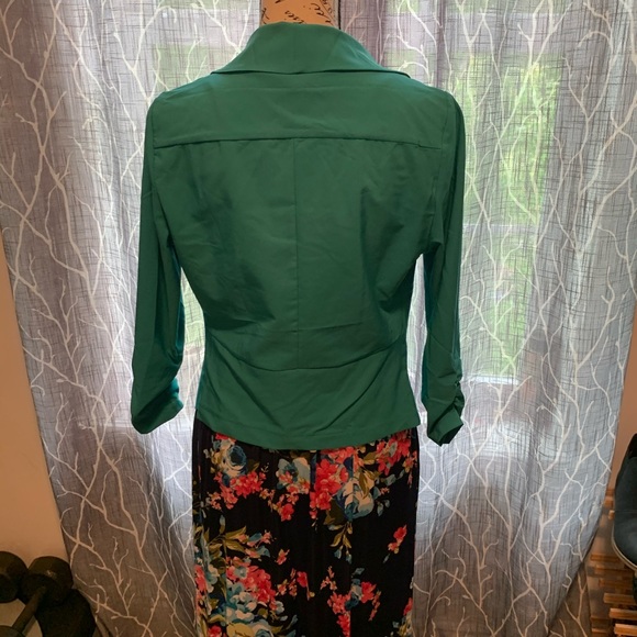 Michel teal blazer - Picture 3 of 4